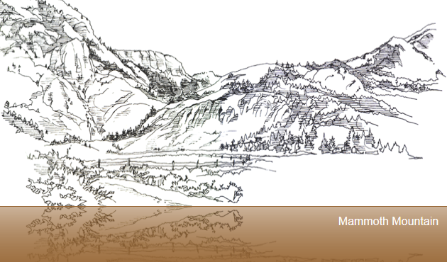 Mammoth Mountain Illustration